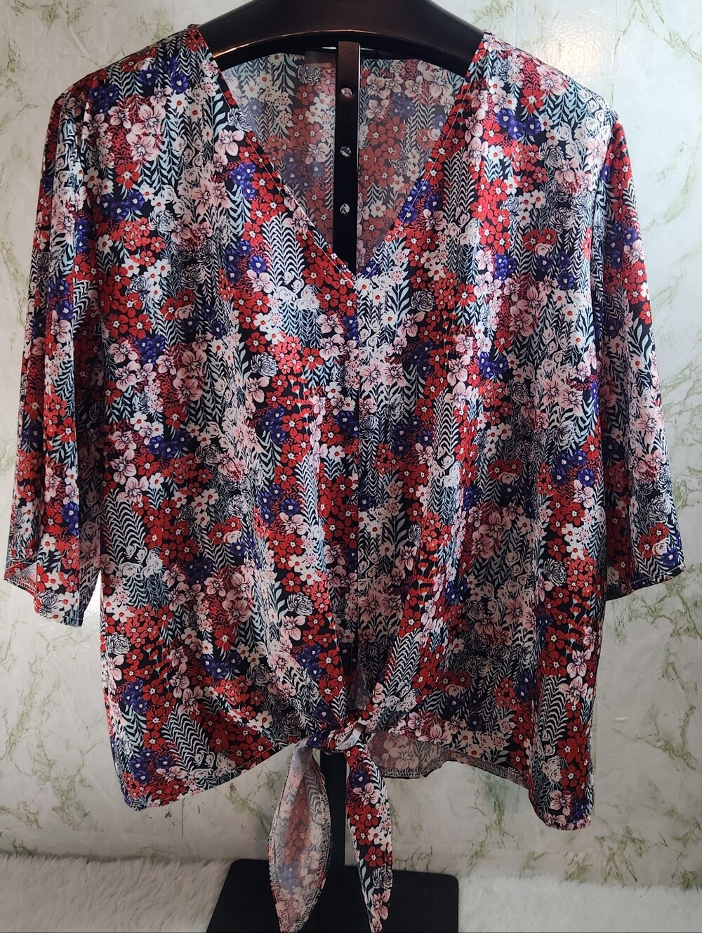 BLUETIME Floral Print Top